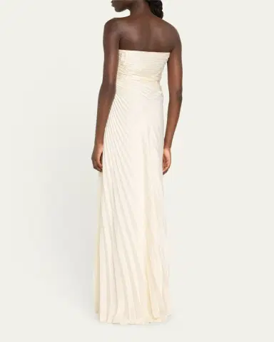 A.L.C. Bianca Pleated Strapless Gown | Thumbnail 3 A.L.C. Bianca Pleated Strapless Gown | Thumbnail 3
