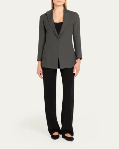 Giorgio Armani Linen Single-Breasted Blazer | Thumbnail 2 Giorgio Armani Linen Single-Breasted Blazer | Thumbnail 2