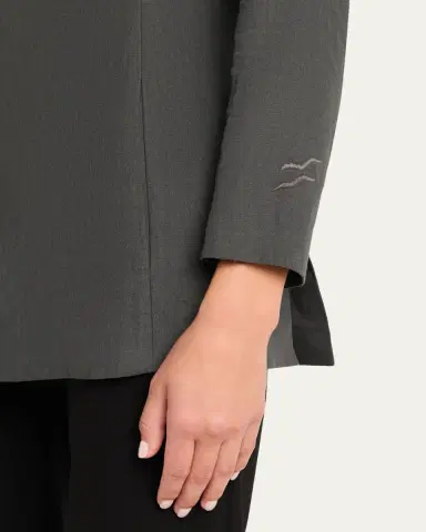 Giorgio Armani Linen Single-Breasted Blazer | Thumbnail 5 Giorgio Armani Linen Single-Breasted Blazer | Thumbnail 5