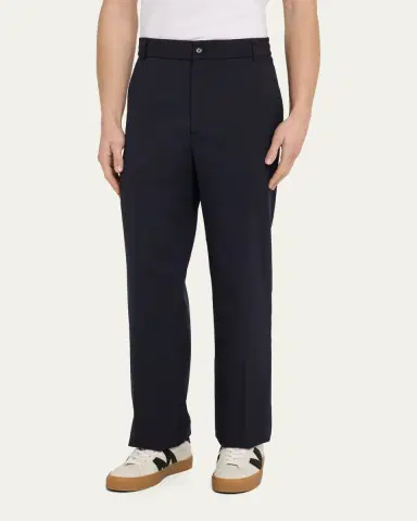 Moncler Men's Tailored Gabardine Pants | Thumbnail 4 Moncler Men's Tailored Gabardine Pants | Thumbnail 4