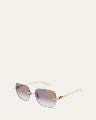 Cartier Rimless Metal Butterfly Sunglasses | Thumbnail 2 Cartier Rimless Metal Butterfly Sunglasses | Thumbnail 2