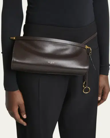 Alaïa Le Click Small Shoulder Bag in Glossy Leather | Thumbnail 6 Alaïa Le Click Small Shoulder Bag in Glossy Leather | Thumbnail 6