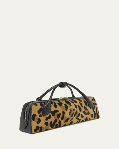 Alaïa Le Teckel Clutch Bag in Leopard Calf Hair | Thumbnail 3 Alaïa Le Teckel Clutch Bag in Leopard Calf Hair | Thumbnail 3