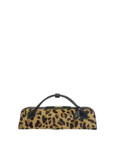 Alaïa Le Teckel Clutch Bag in Leopard Calf Hair | Thumbnail 1 Alaïa Le Teckel Clutch Bag in Leopard Calf Hair | Thumbnail 1