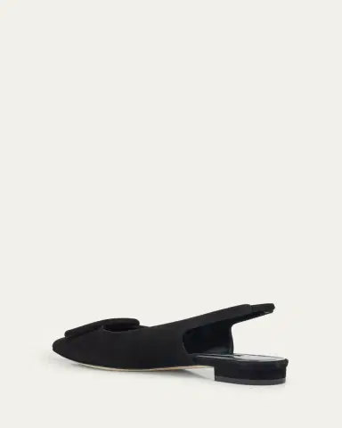 Manolo Blahnik Maylura Suede Slingback Ballerina Flats | Thumbnail 4 Manolo Blahnik Maylura Suede Slingback Ballerina Flats | Thumbnail 4