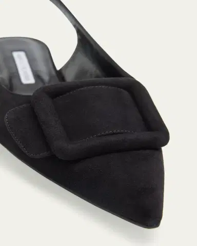 Manolo Blahnik Maylura Suede Slingback Ballerina Flats | Thumbnail 5 Manolo Blahnik Maylura Suede Slingback Ballerina Flats | Thumbnail 5