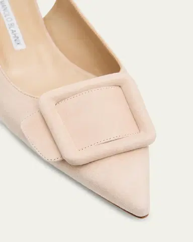 Manolo Blahnik Maylura Suede Slingback Ballerina Flats | Thumbnail 7 Manolo Blahnik Maylura Suede Slingback Ballerina Flats | Thumbnail 7