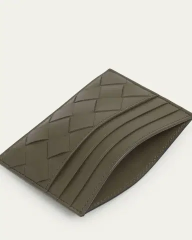 Bottega Veneta Men's Intrecciato 15 Leather Card Holder | Thumbnail 4 Bottega Veneta Men's Intrecciato 15 Leather Card Holder | Thumbnail 4