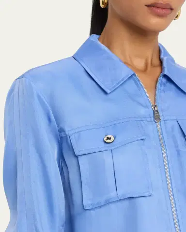 Cinq à Sept Dale Patch-Pocket Twill Jacket | Thumbnail 5 Cinq à Sept Dale Patch-Pocket Twill Jacket | Thumbnail 5