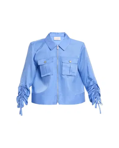 Cinq à Sept Dale Patch-Pocket Twill Jacket | Thumbnail 1 Cinq à Sept Dale Patch-Pocket Twill Jacket | Thumbnail 1