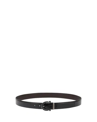 Ferragamo Men's Reversible Gancio-Buckle Leather Belt | Thumbnail 1 Ferragamo Men's Reversible Gancio-Buckle Leather Belt | Thumbnail 1
