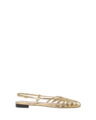 Loeffler Randall Devon Lattice Metallic Leather Slingback Sandals | Thumbnail 1 Loeffler Randall Devon Lattice Metallic Leather Slingback Sandals | Thumbnail 1