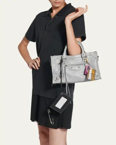 Balenciaga Le City Small Arena Leather Crossbody Bag | Thumbnail 2 Balenciaga Le City Small Arena Leather Crossbody Bag | Thumbnail 2