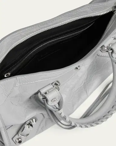 Balenciaga Le City Small Arena Leather Crossbody Bag | Thumbnail 4 Balenciaga Le City Small Arena Leather Crossbody Bag | Thumbnail 4