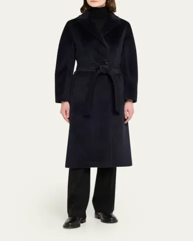 Cinzia Rocca Pressed Alpaca Wool Blend Wrap Coat | Thumbnail 2 Cinzia Rocca Pressed Alpaca Wool Blend Wrap Coat | Thumbnail 2