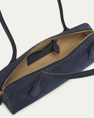 ALAÏA Le Teckel Medium Suede Shoulder Bag | Thumbnail 8 ALAÏA Le Teckel Medium Suede Shoulder Bag | Thumbnail 8