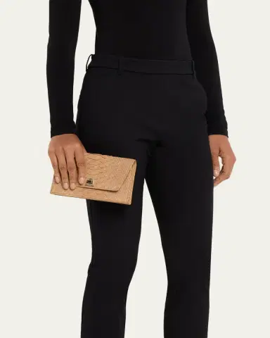 Akris Anouk Snakeskin Suede Envelope Clutch Bag | Thumbnail 2 Akris Anouk Snakeskin Suede Envelope Clutch Bag | Thumbnail 2