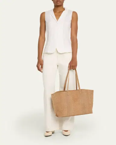 Akris Ai Medium Snakeskin Suede Shoulder Bag | Thumbnail 5 Akris Ai Medium Snakeskin Suede Shoulder Bag | Thumbnail 5