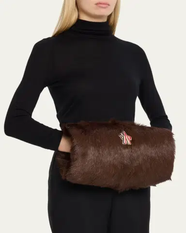 Moncler Goat Shearling Handwarmer with Strap | Thumbnail 2 Moncler Goat Shearling Handwarmer with Strap | Thumbnail 2