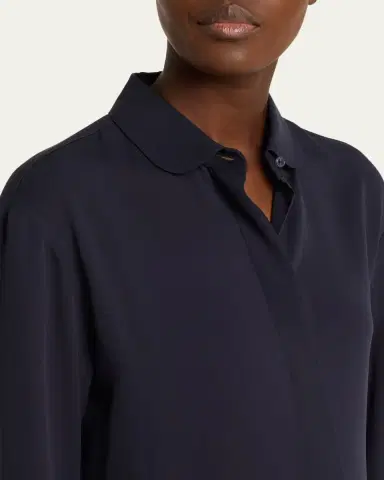 Giorgio Armani Silk Long-Sleeve Button-Down Shirt | Thumbnail 5 Giorgio Armani Silk Long-Sleeve Button-Down Shirt | Thumbnail 5