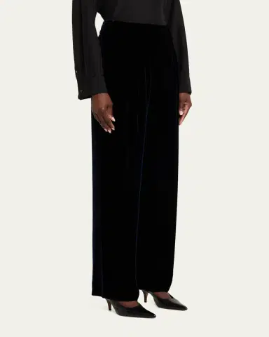 Giorgio Armani Relaxed Velvet Trousers | Thumbnail 4 Giorgio Armani Relaxed Velvet Trousers | Thumbnail 4
