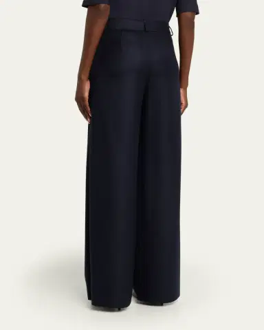 Giorgio Armani Flanella Cashmere Wide-Leg Pants | Thumbnail 3 Giorgio Armani Flanella Cashmere Wide-Leg Pants | Thumbnail 3