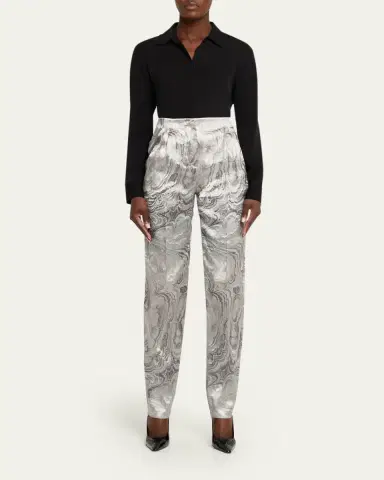 Giorgio Armani Virgin Wool Marbled Trousers | Thumbnail 2 Giorgio Armani Virgin Wool Marbled Trousers | Thumbnail 2