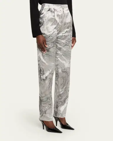 Giorgio Armani Virgin Wool Marbled Trousers | Thumbnail 4 Giorgio Armani Virgin Wool Marbled Trousers | Thumbnail 4