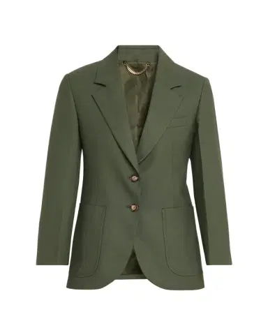 Victoria Beckham Patch Pocket Single-Breasted Jacket | Thumbnail 1 Victoria Beckham Patch Pocket Single-Breasted Jacket | Thumbnail 1