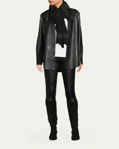 Toteme Monogram Twill Scarf | Thumbnail 2 Toteme Monogram Twill Scarf | Thumbnail 2
