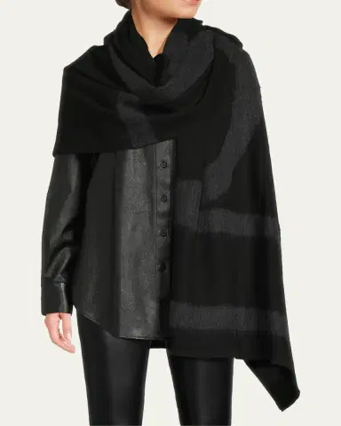 Toteme Monogram Twill Scarf | Thumbnail 3 Toteme Monogram Twill Scarf | Thumbnail 3