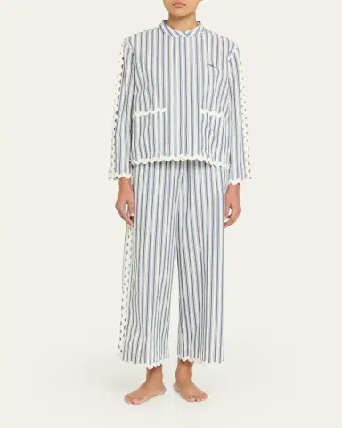 Sea Richa tripe Long-Sleeve Cotton Top | Thumbnail 2 Sea Richa tripe Long-Sleeve Cotton Top | Thumbnail 2