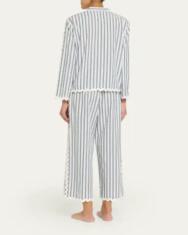 Sea Richa tripe Long-Sleeve Cotton Top | Thumbnail 3 Sea Richa tripe Long-Sleeve Cotton Top | Thumbnail 3