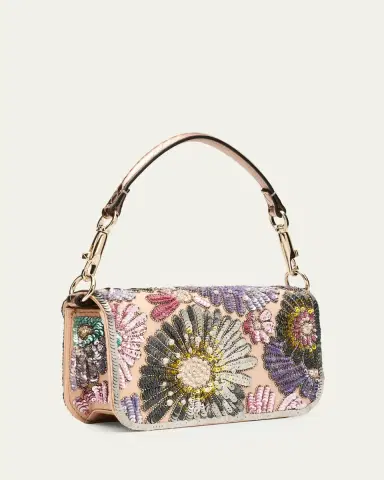 Valentino Garavani Small Crystal VLogo Sequin Burst Shoulder Bag | Thumbnail 3 Valentino Garavani Small Crystal VLogo Sequin Burst Shoulder Bag | Thumbnail 3