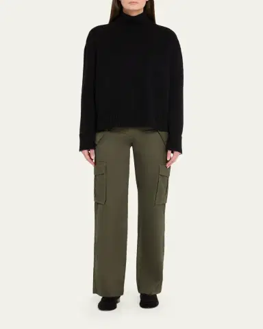 Burberry Freja Buckle-Waist Straight-Leg Cargo Pants | Thumbnail 2 Burberry Freja Buckle-Waist Straight-Leg Cargo Pants | Thumbnail 2