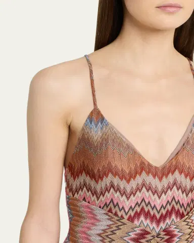 Missoni Multicolor Snake Chevron Sleeveless Gown | Thumbnail 5 Missoni Multicolor Snake Chevron Sleeveless Gown | Thumbnail 5
