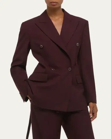 Helmut Lang Belted Double-Breasted Blazer | Thumbnail 4 Helmut Lang Belted Double-Breasted Blazer | Thumbnail 4