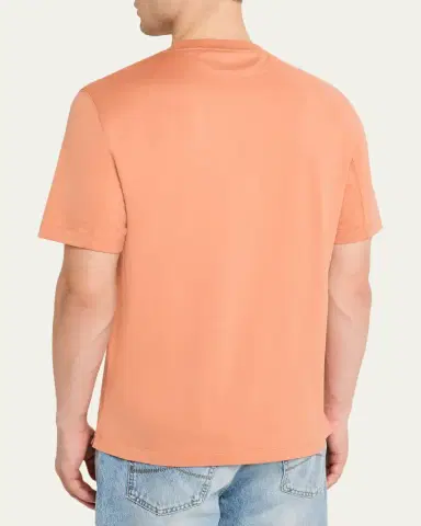 Brunello Cucinelli Men's Solid Cotton Crewneck T-Shirt | Thumbnail 3 Brunello Cucinelli Men's Solid Cotton Crewneck T-Shirt | Thumbnail 3