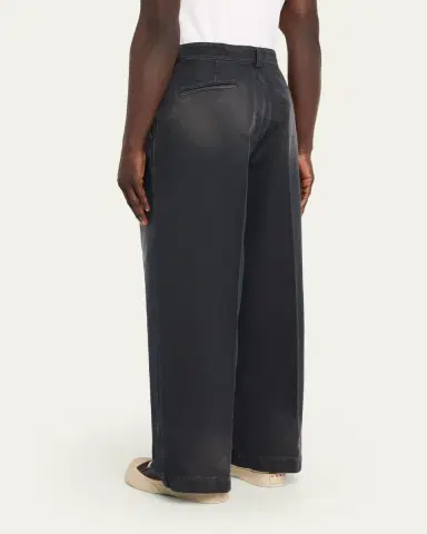 Marni Men's Faded Denim Wide-Leg Pants | Thumbnail 3 Marni Men's Faded Denim Wide-Leg Pants | Thumbnail 3