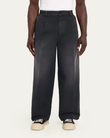 Marni Men's Faded Denim Wide-Leg Pants | Thumbnail 4 Marni Men's Faded Denim Wide-Leg Pants | Thumbnail 4