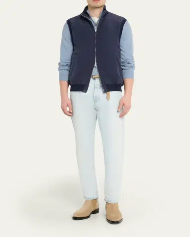 Brunello Cucinelli Men's Cashmere Turtleneck Sweater | Thumbnail 2 Brunello Cucinelli Men's Cashmere Turtleneck Sweater | Thumbnail 2