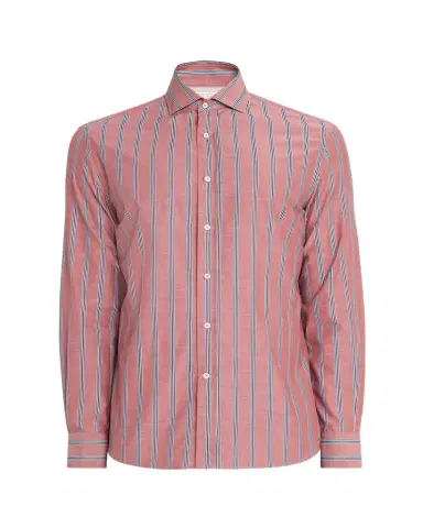 Brunello Cucinelli en's Cotton ulti-Stripe Button-Down Shirt | Thumbnail 1 Brunello Cucinelli en's Cotton ulti-Stripe Button-Down Shirt | Thumbnail 1