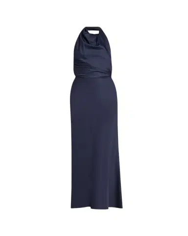 SIMKHAI Reannon Draped Satin Gown | Thumbnail 1 SIMKHAI Reannon Draped Satin Gown | Thumbnail 1