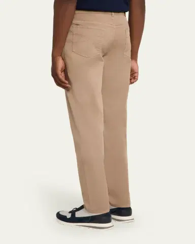 Brunello Cucinelli Men's Dyed Cotton Straight-Fit Five-Pocket Pants | Thumbnail 3 Brunello Cucinelli Men's Dyed Cotton Straight-Fit Five-Pocket Pants | Thumbnail 3