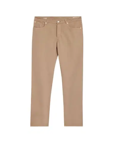 Brunello Cucinelli Men's Dyed Cotton Straight-Fit Five-Pocket Pants | Thumbnail 1 Brunello Cucinelli Men's Dyed Cotton Straight-Fit Five-Pocket Pants | Thumbnail 1