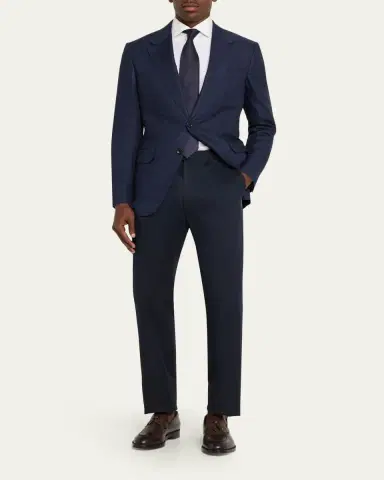 Zegna Men's XXX Couture Gingham Cashmere and Silk Sport Coat | Thumbnail 2 Zegna Men's XXX Couture Gingham Cashmere and Silk Sport Coat | Thumbnail 2