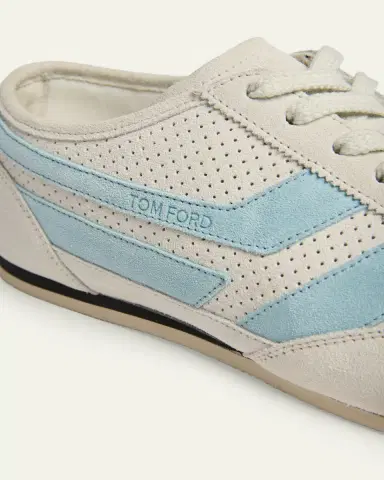 Tom Ford Men's Brook Suede Low-Top Sneakers | Thumbnail 5 Tom Ford Men's Brook Suede Low-Top Sneakers | Thumbnail 5
