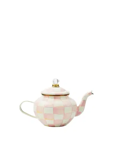MacKenzie-Childs Rosy Check Enamel Teapot, 4 Cup | Thumbnail 1 MacKenzie-Childs Rosy Check Enamel Teapot, 4 Cup | Thumbnail 1
