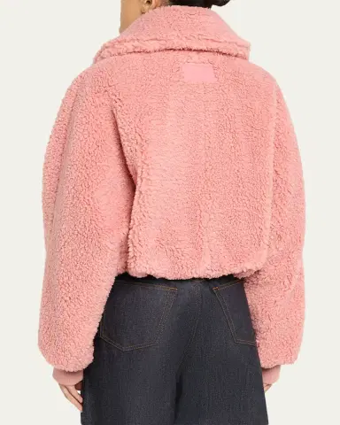 Givenchy Faux Fur Cropped Bomber Jacket | Thumbnail 3 Givenchy Faux Fur Cropped Bomber Jacket | Thumbnail 3