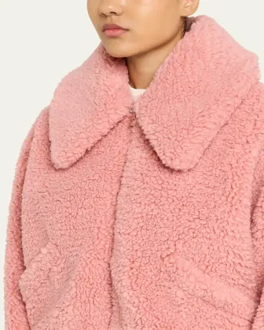 Givenchy Faux Fur Cropped Bomber Jacket | Thumbnail 5 Givenchy Faux Fur Cropped Bomber Jacket | Thumbnail 5
